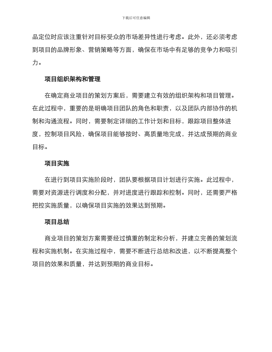 商业项目策划方案_第2页