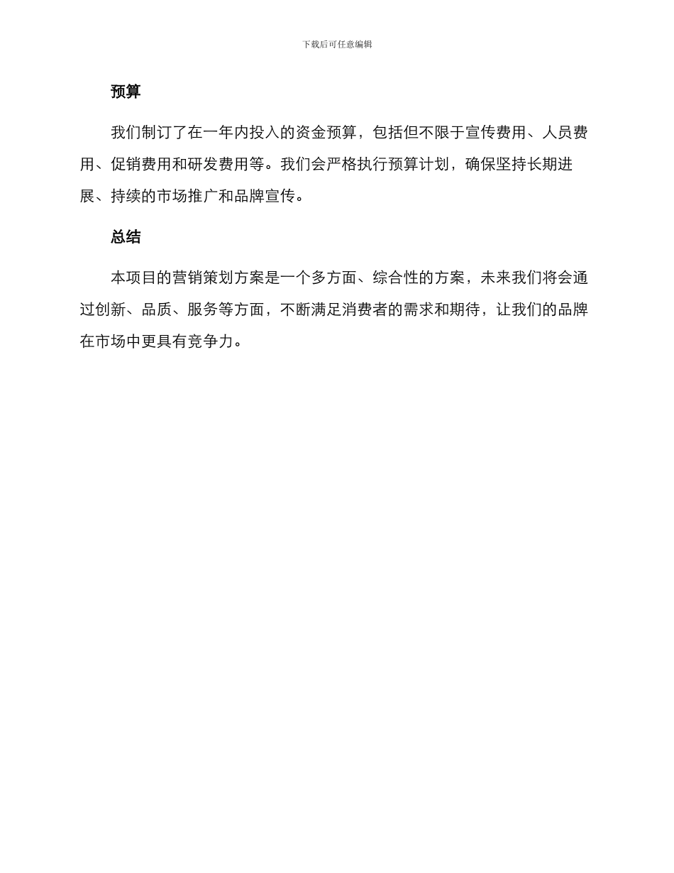 商业项目营销策划方案_第3页