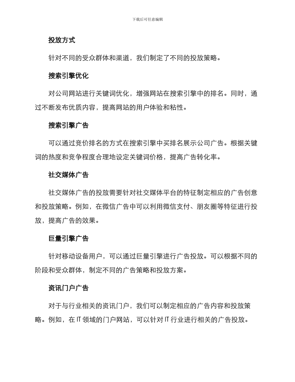 商务投放计划方案_第2页