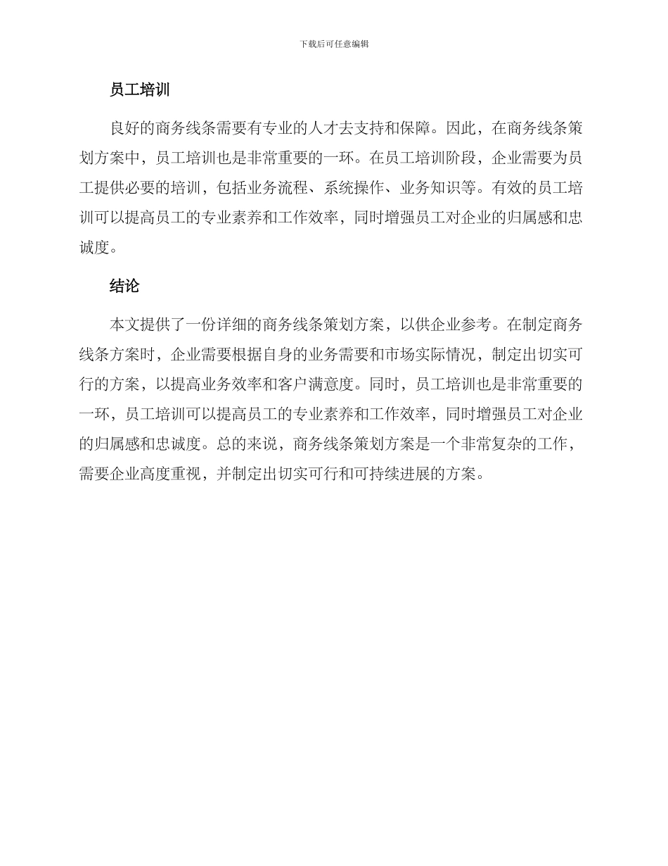 商务线条策划方案_第3页