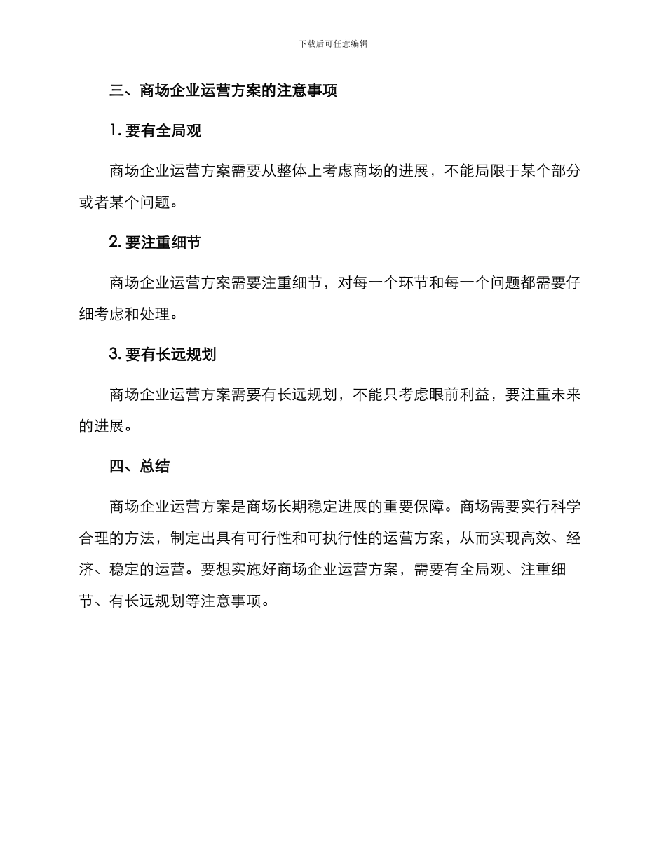 商场企业运营方案_第3页