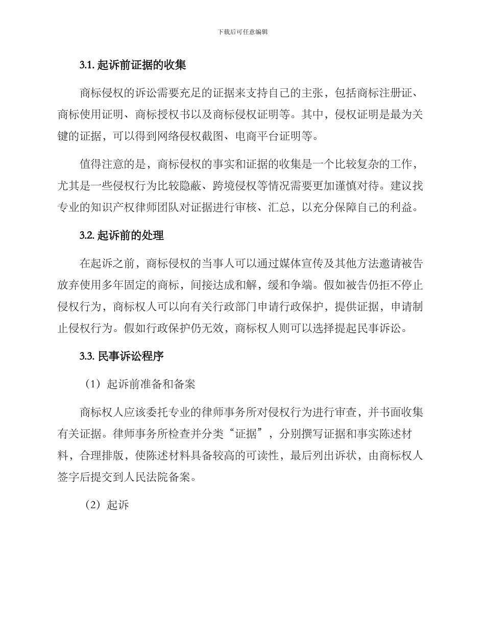 商标侵权诉讼方案_第2页