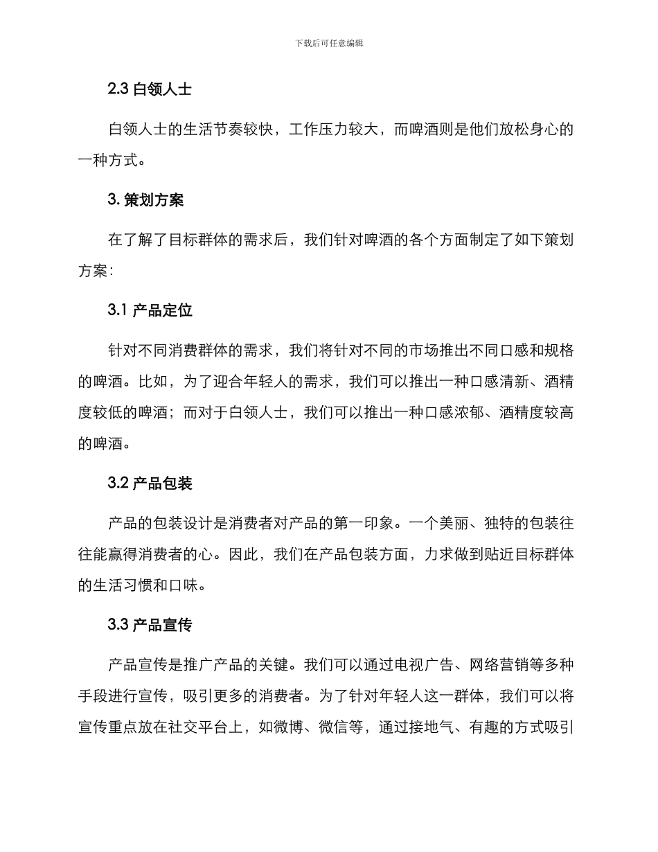 啤酒策划方案_第2页