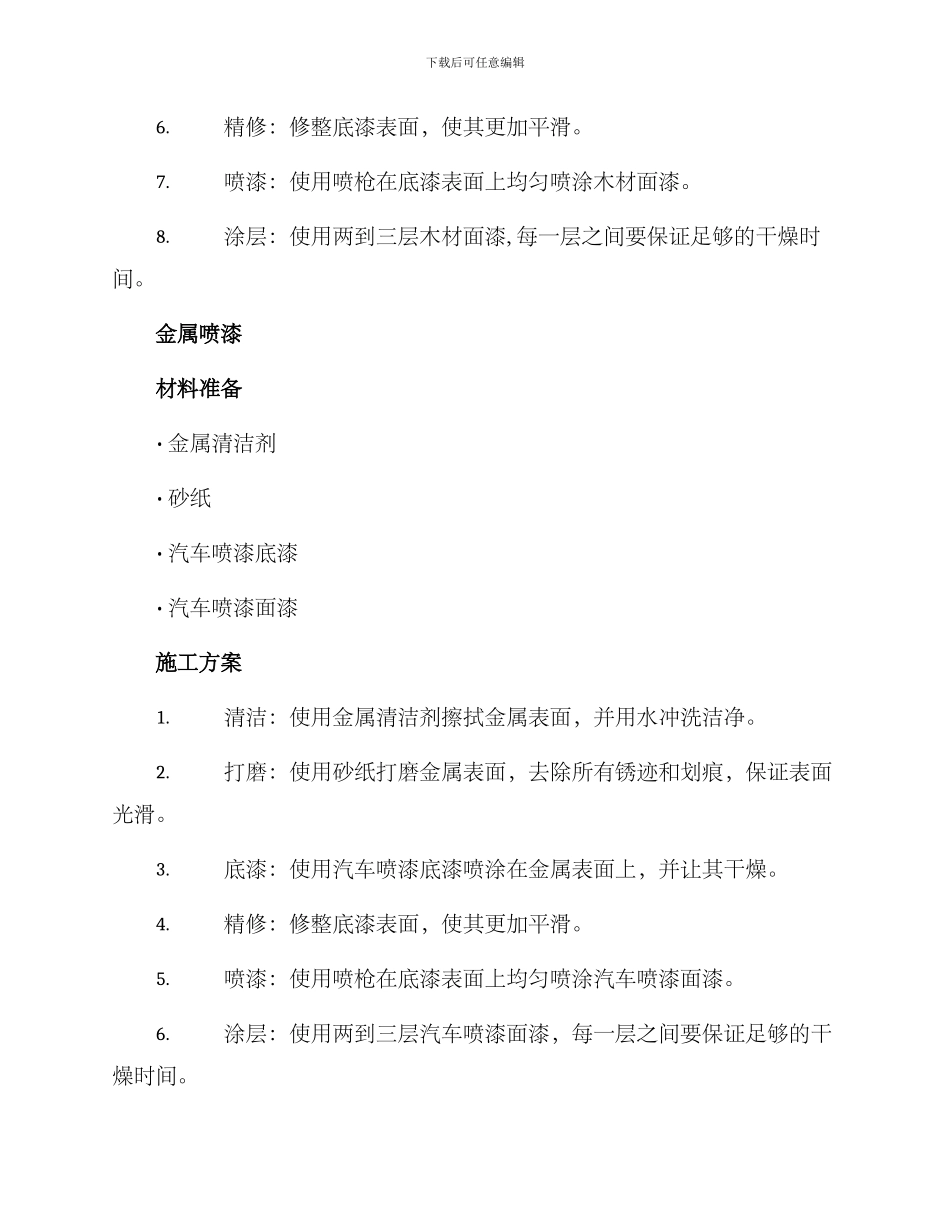 喷漆施工方案_第2页