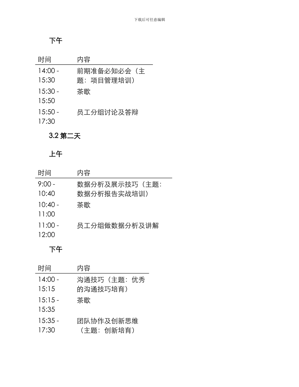 培训会会议方案_第2页