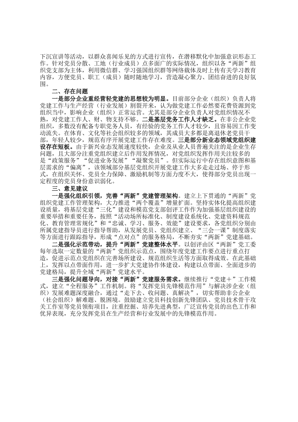 区2024年两新党建工作报告_第2页