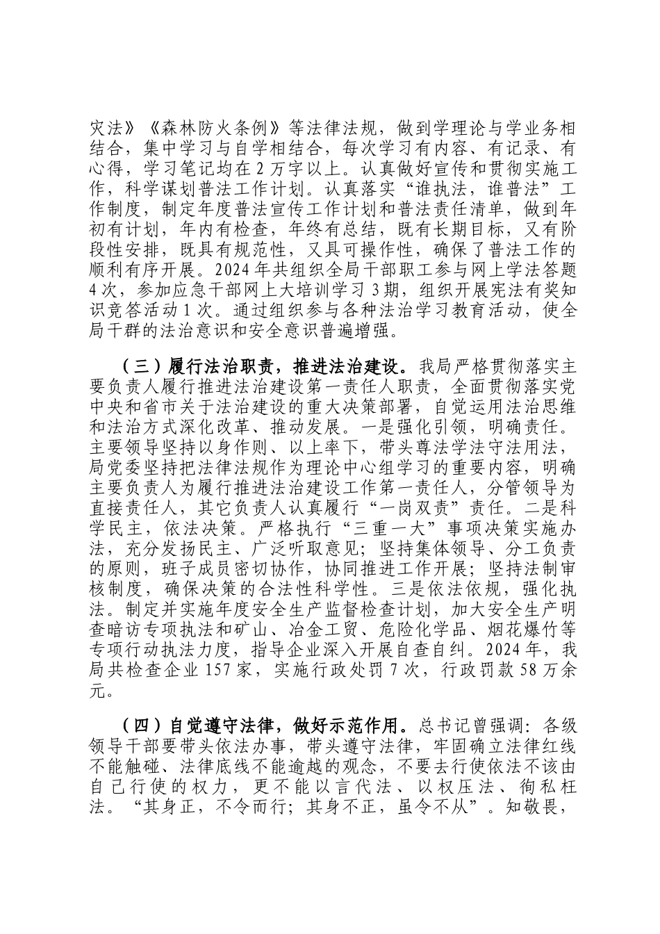市应急管理局局长2024年述法报告_第2页