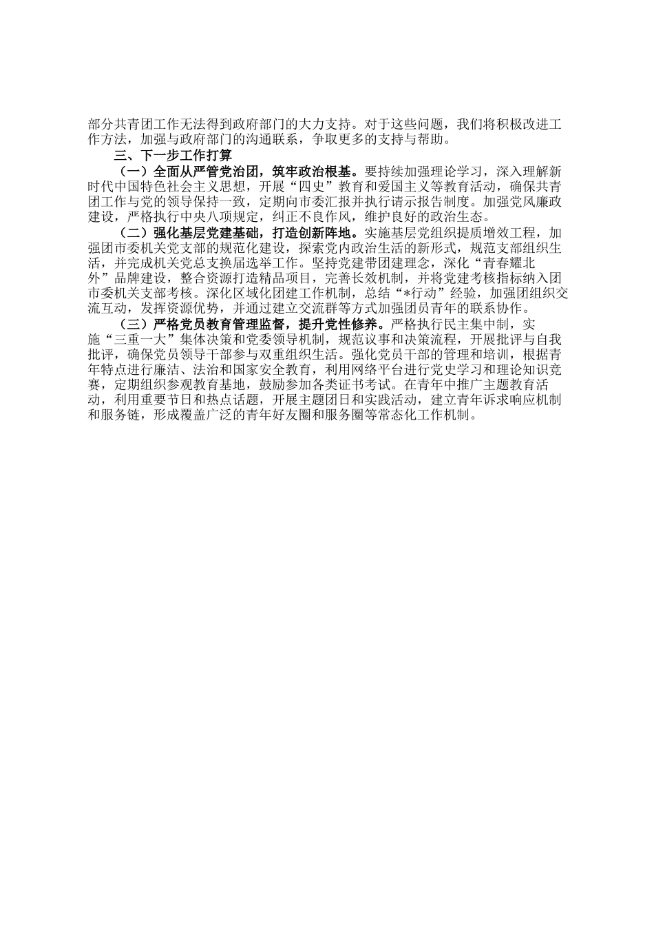 团市委2024年度书记抓基层党建述职报告_第2页