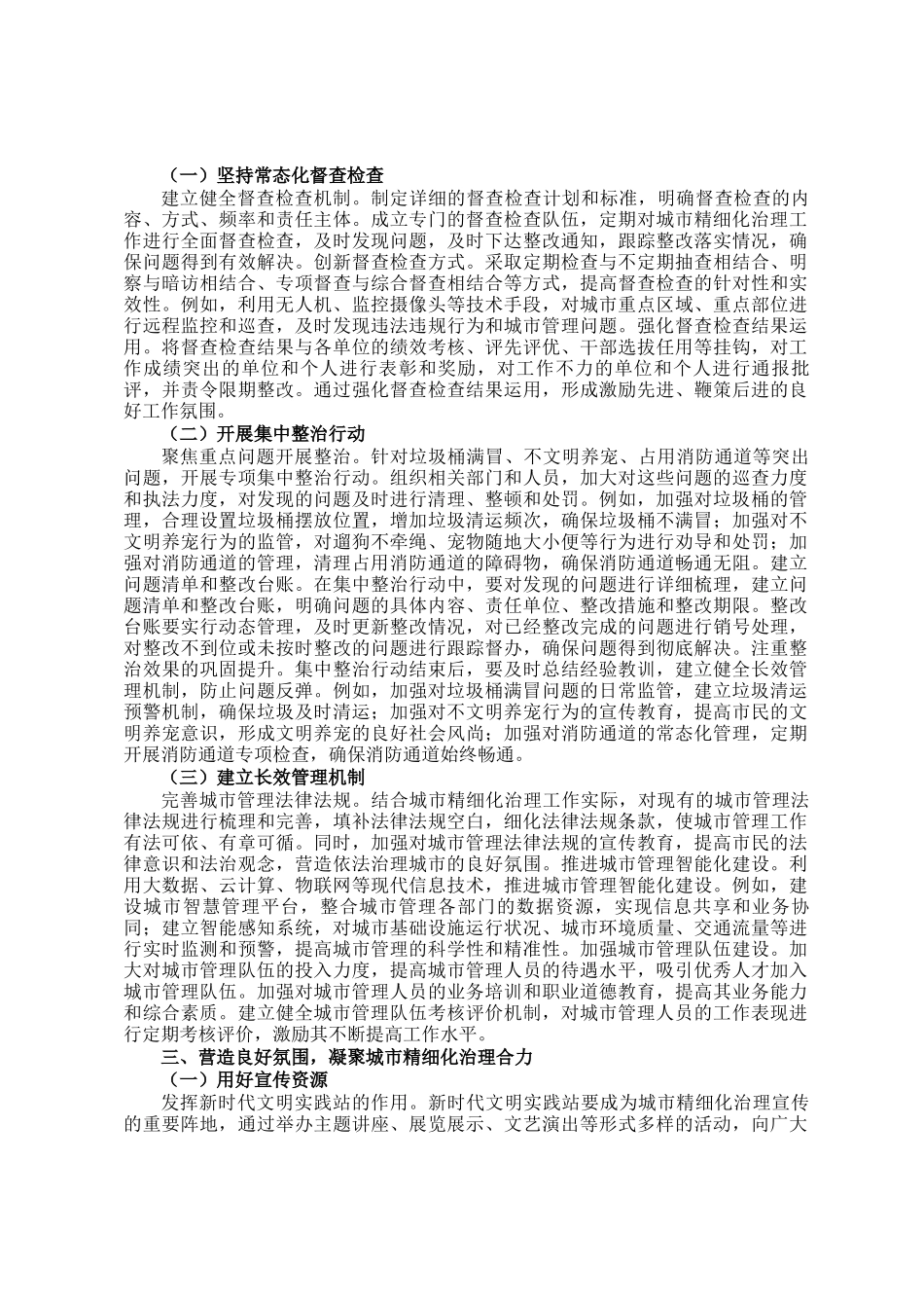 在2024年城市精细化治理工作会议上的讲话_第2页