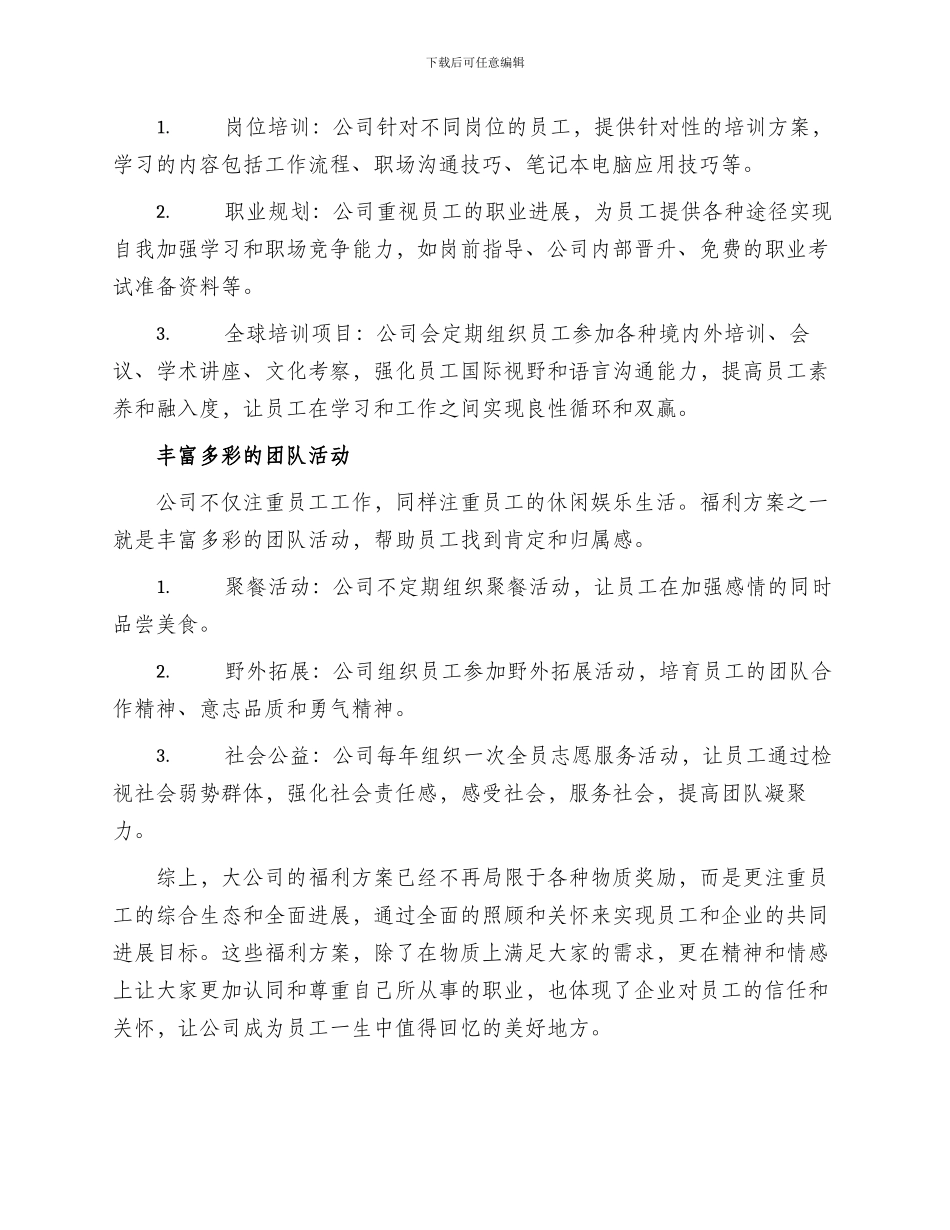 大公司福利方案_第2页