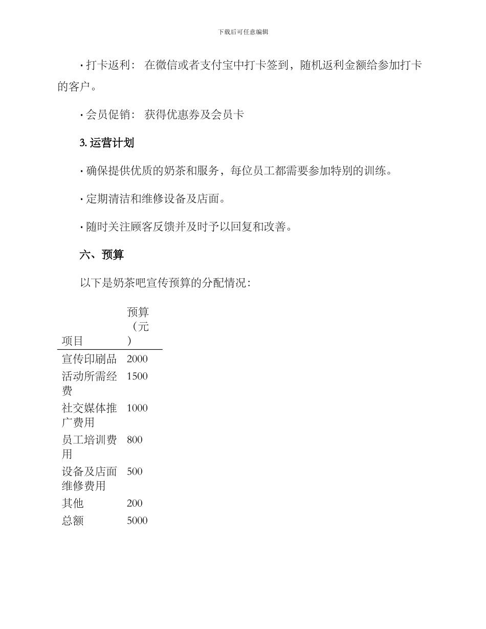 奶茶吧宣传方案_第3页