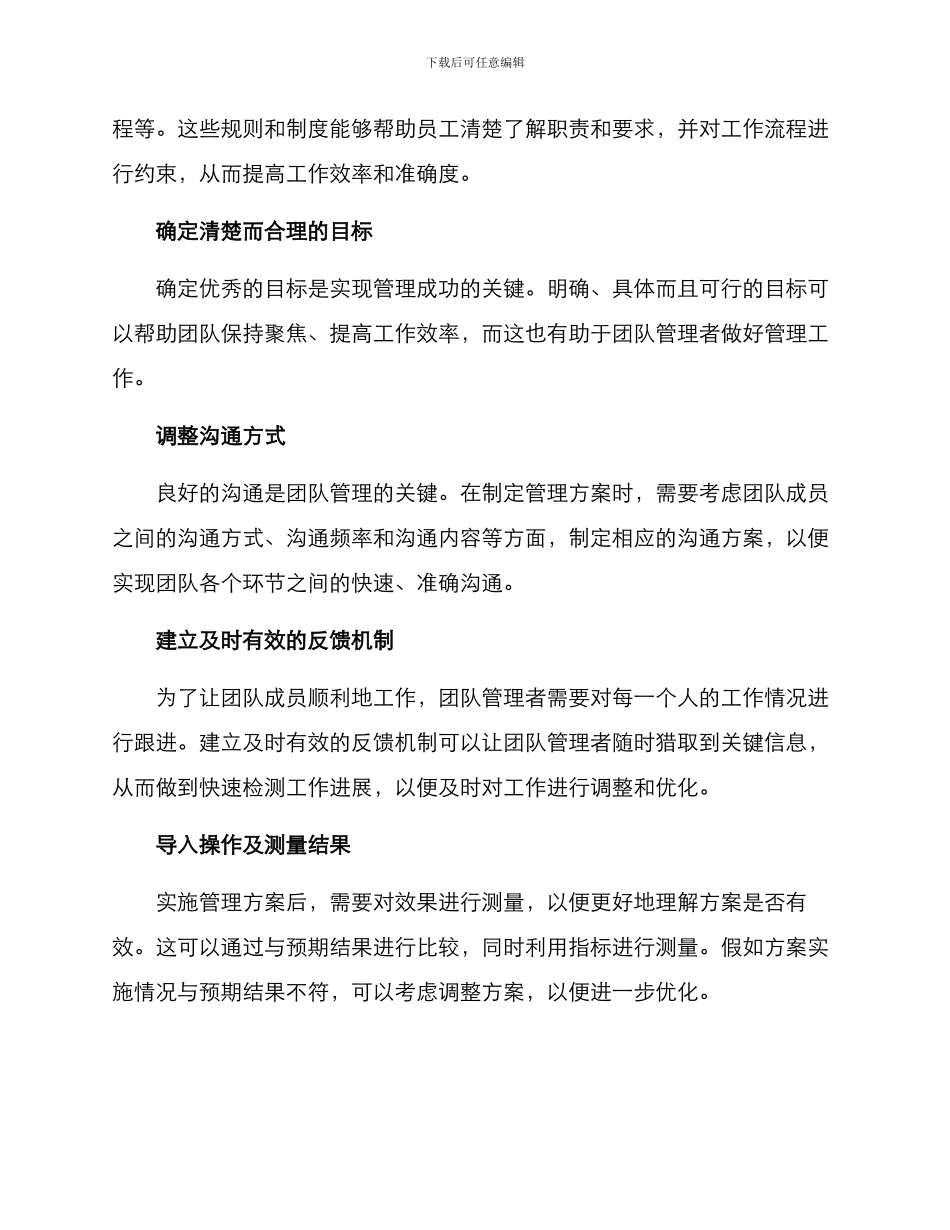 如何写管理团队的方案_第2页