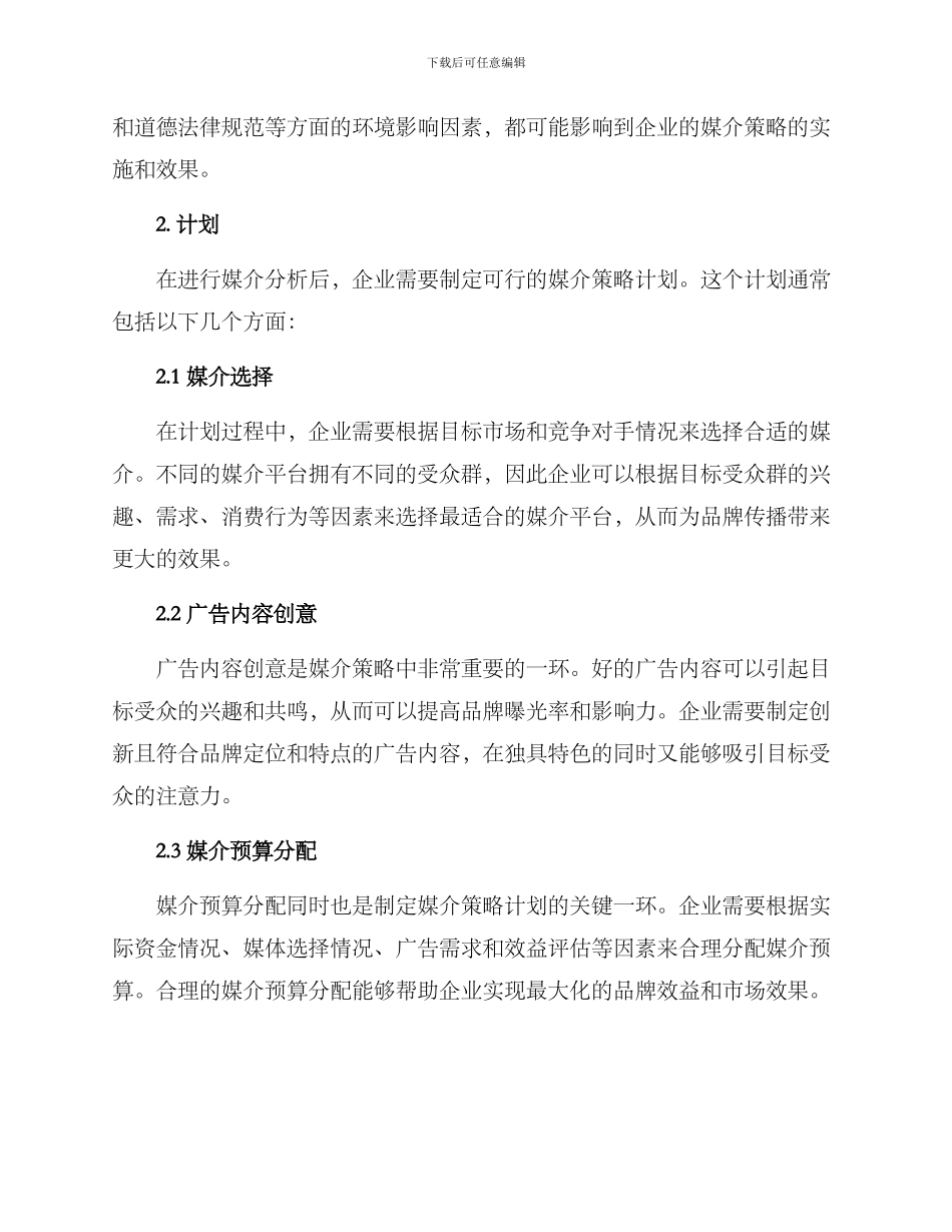 媒介策划思路方案_第2页