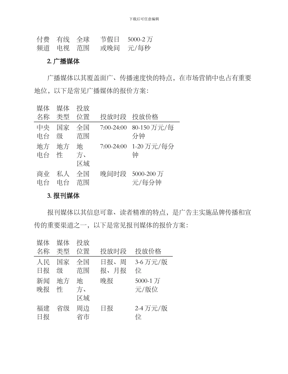 媒体报价方案_第2页