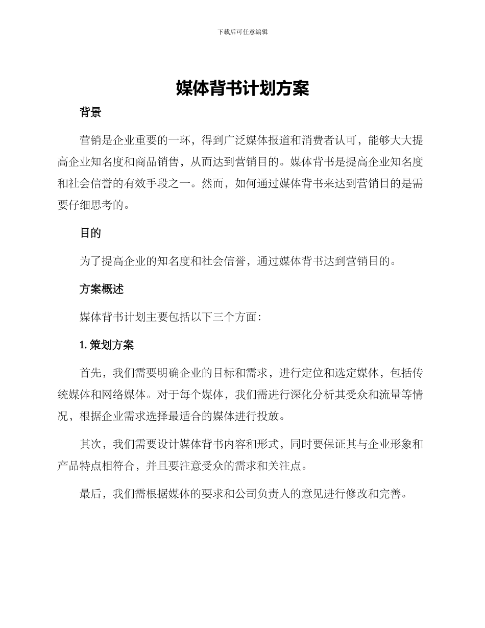 媒体背书计划方案_第1页