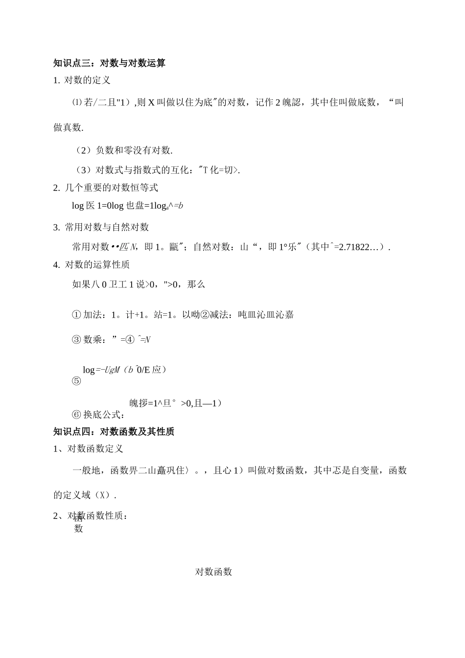 人教A版数学必修一高一(上)指数函数、对数函数、幂函数练习_第3页