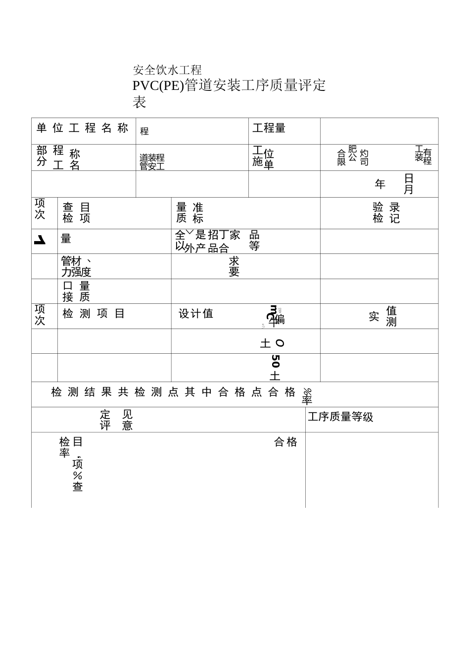 安全饮水工程资料表格_第3页