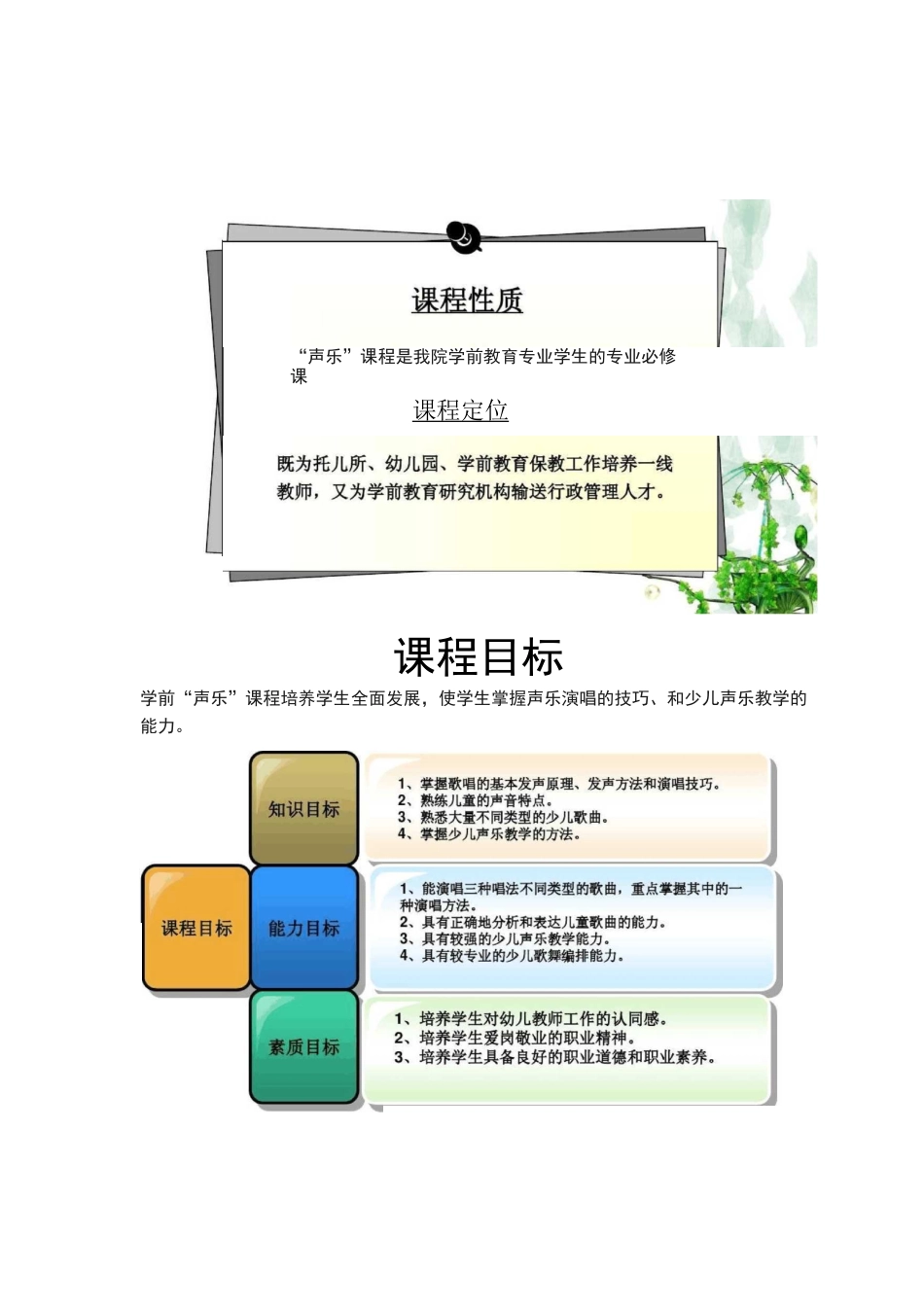 《学前教育声乐》说课稿汇总_第3页