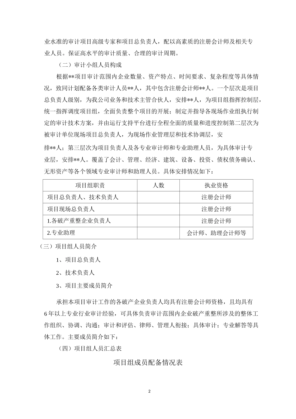 破产重整审计工作方案_第2页