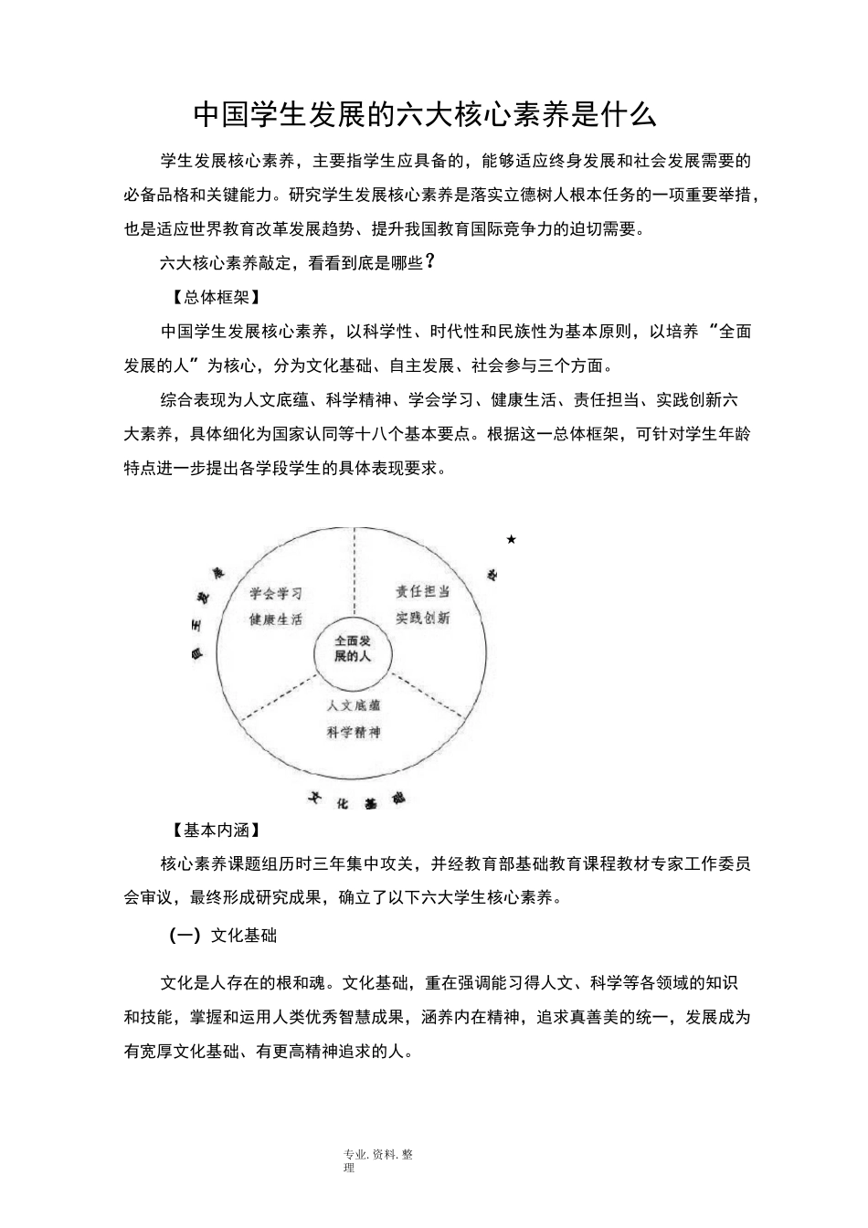 我国学生发展的六大核心素养是什么_第1页
