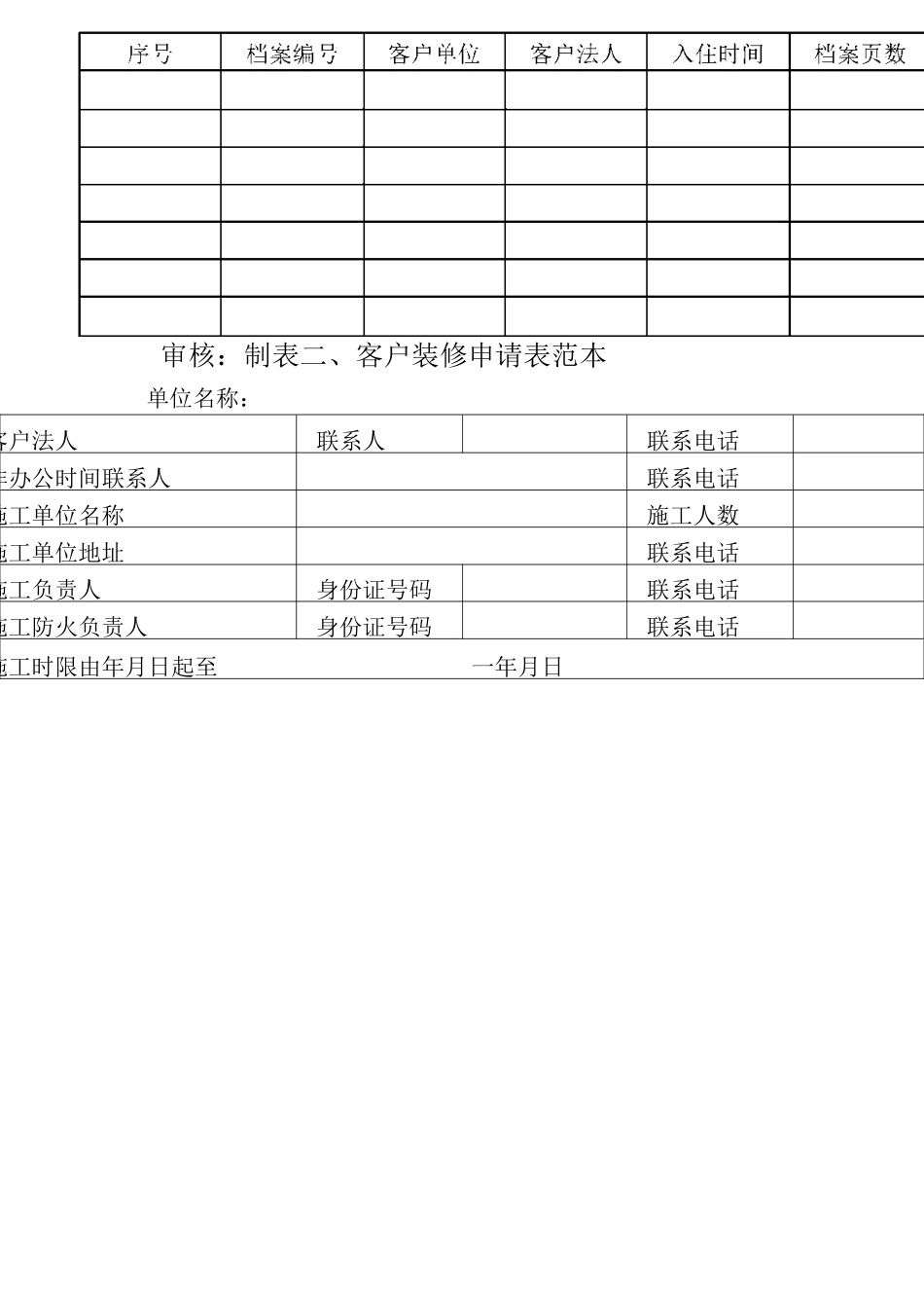 写字楼物业规范化管理制度 _第3页
