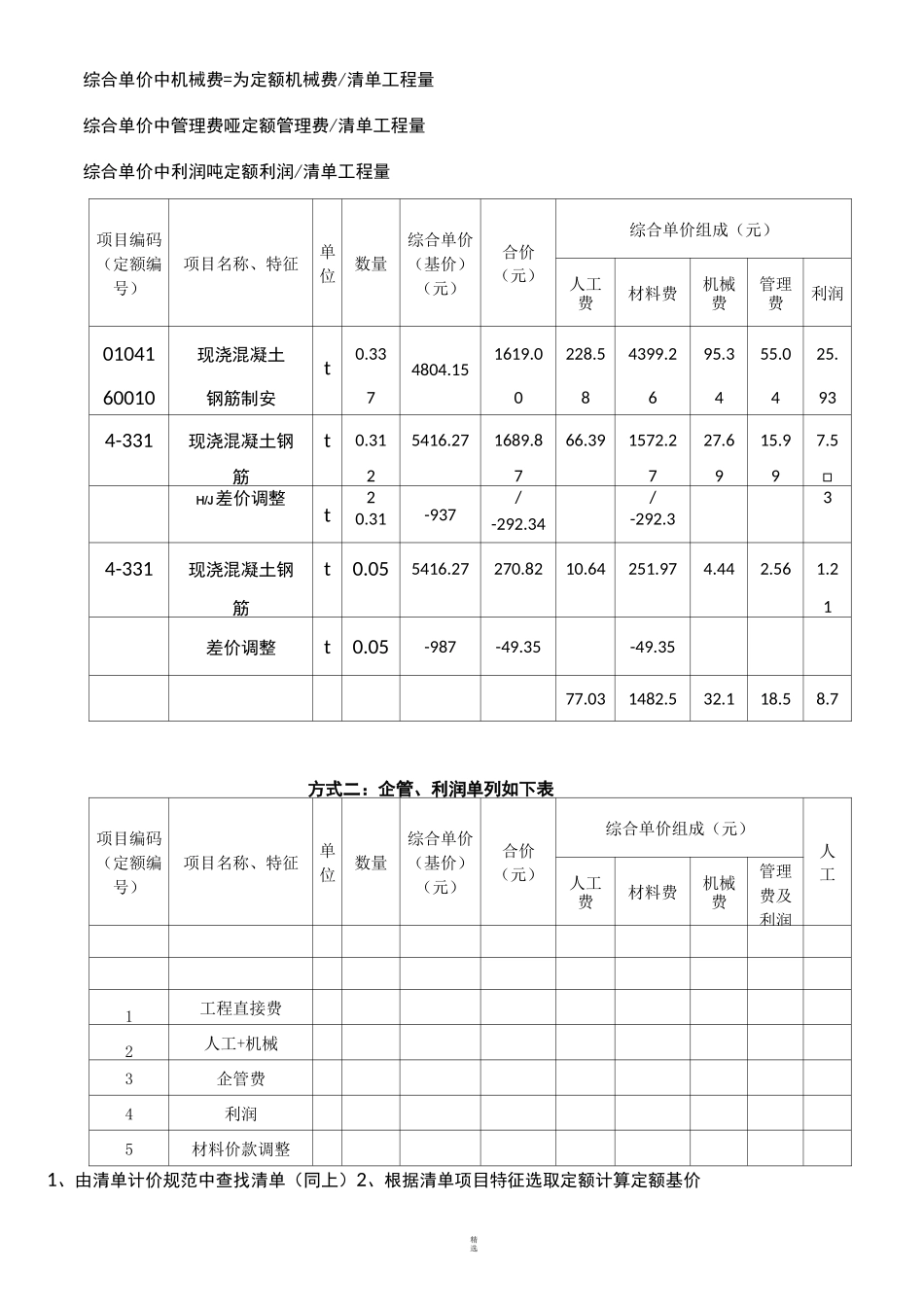 清单组价范本_第3页