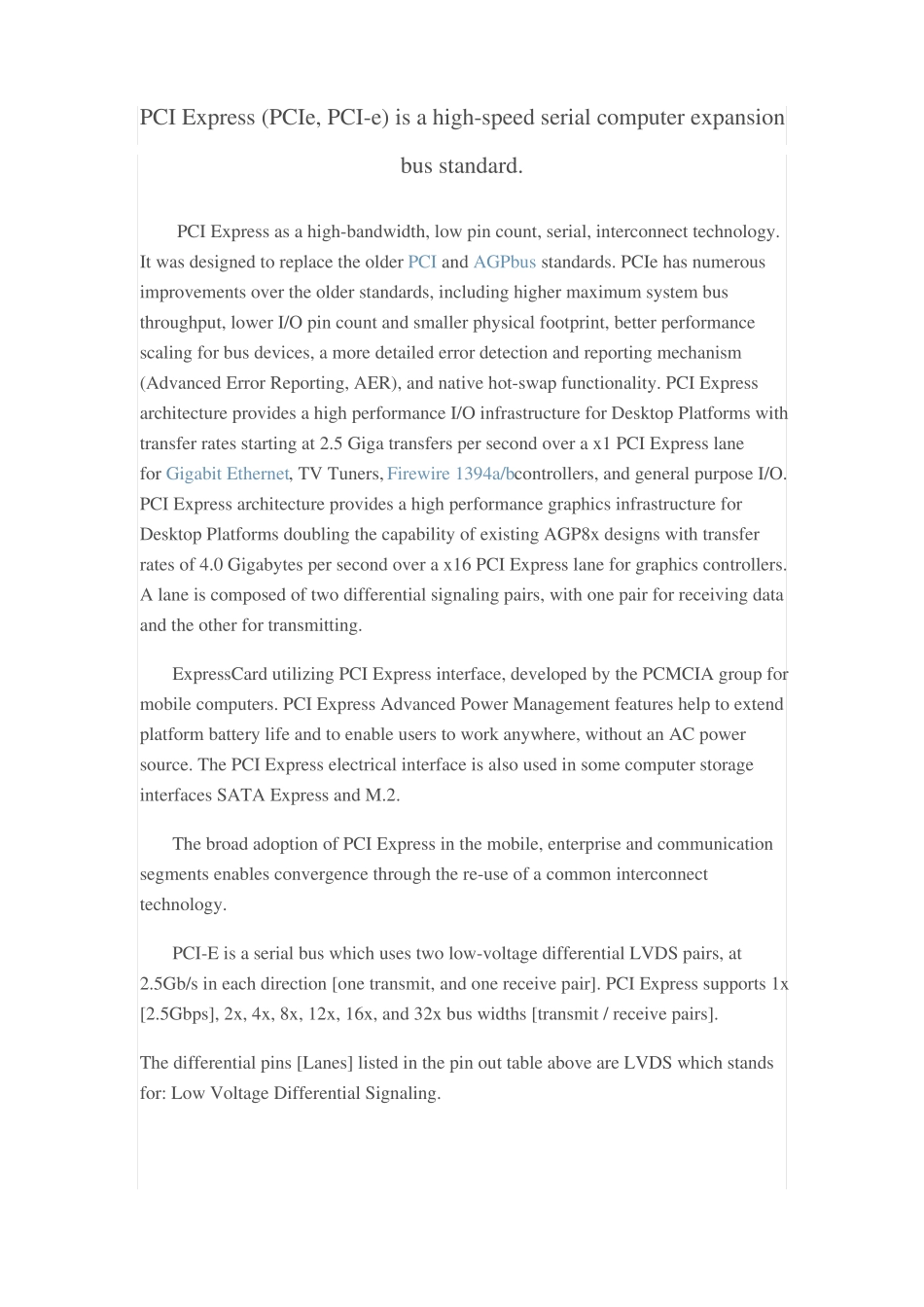 PCIE接口定义金手指板卡_第1页