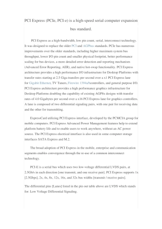 PCIE接口定义金手指板卡