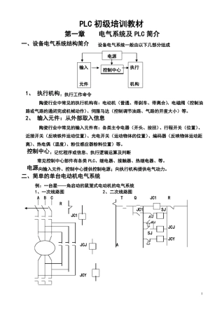 PLC初级培训教材