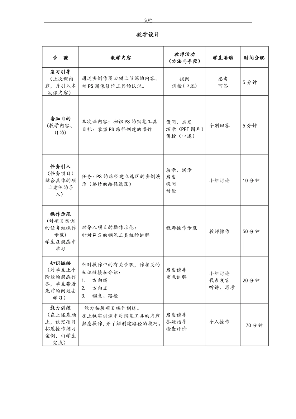 PS钢笔工具电子教案设计_第2页