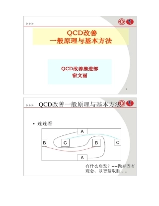 QCD改善一般原理和基本方法精