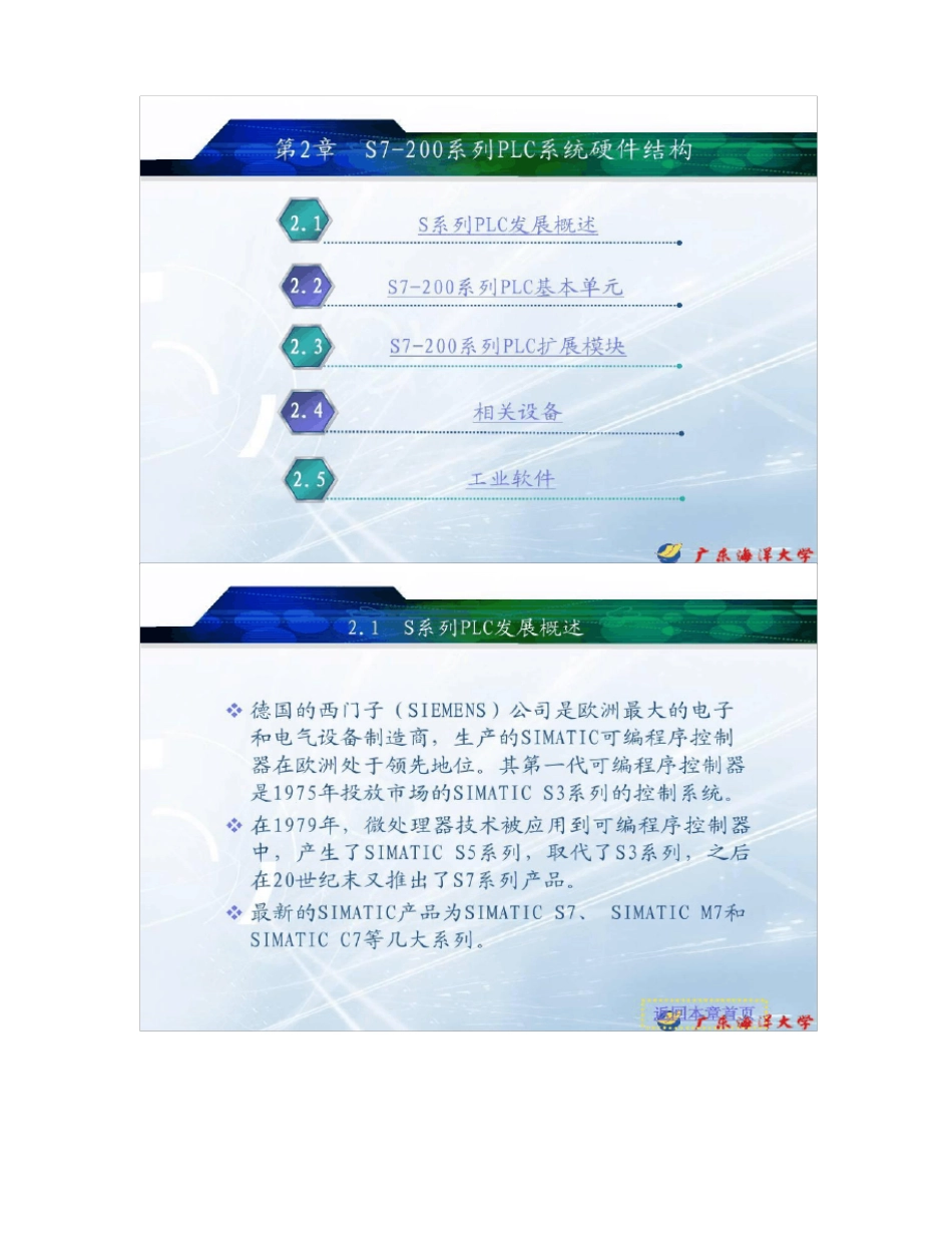 s7-200系列PLC硬件结构精_第2页