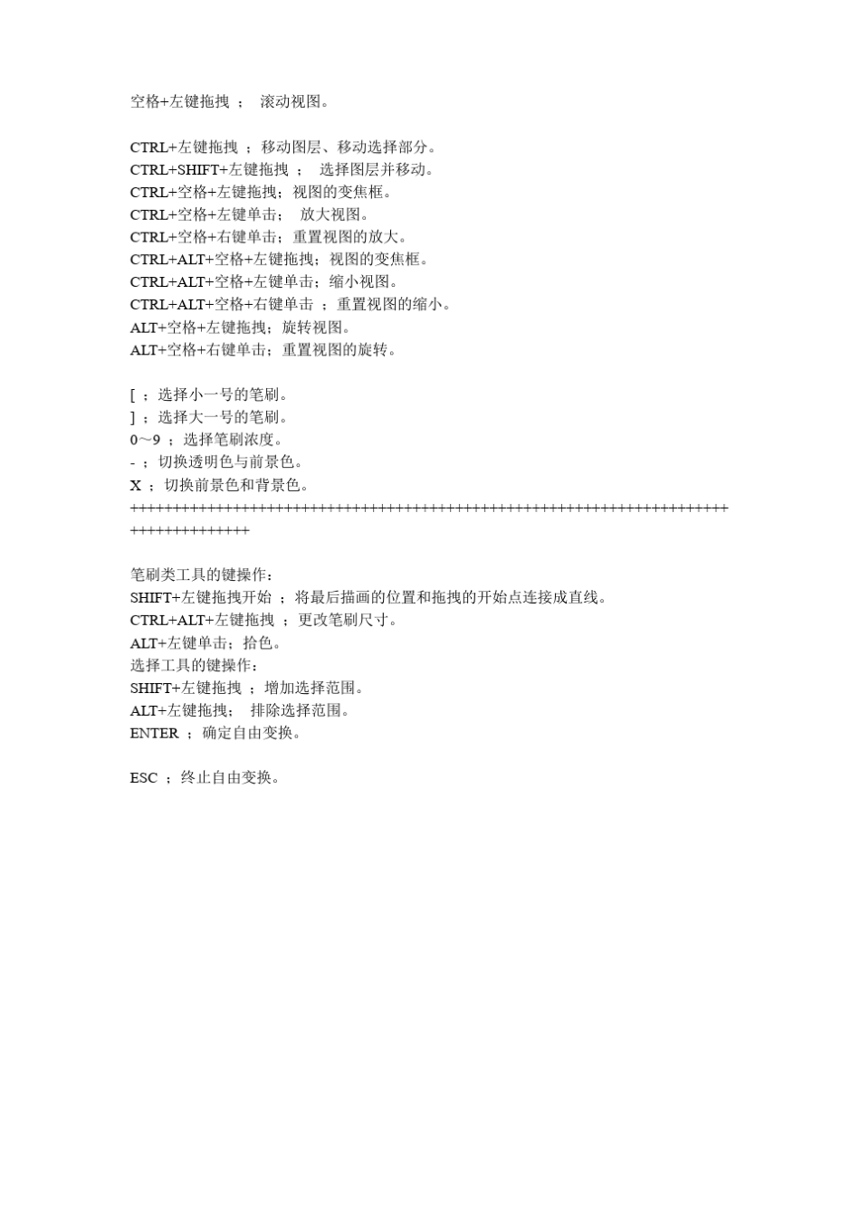 SAI好用快捷键大全-_第3页