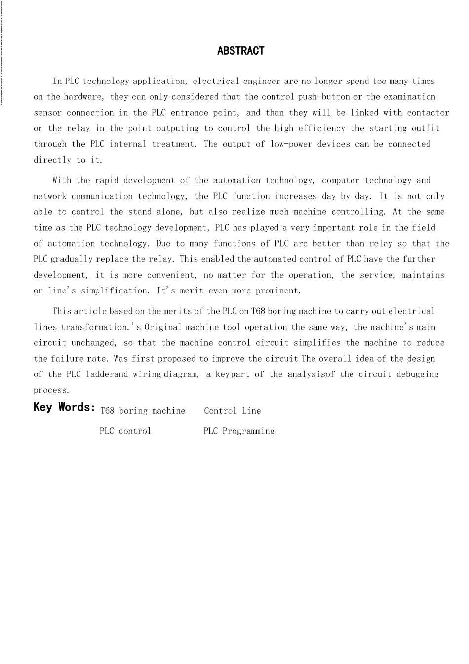 T68卧式镗床PLC控制系统设计_第2页