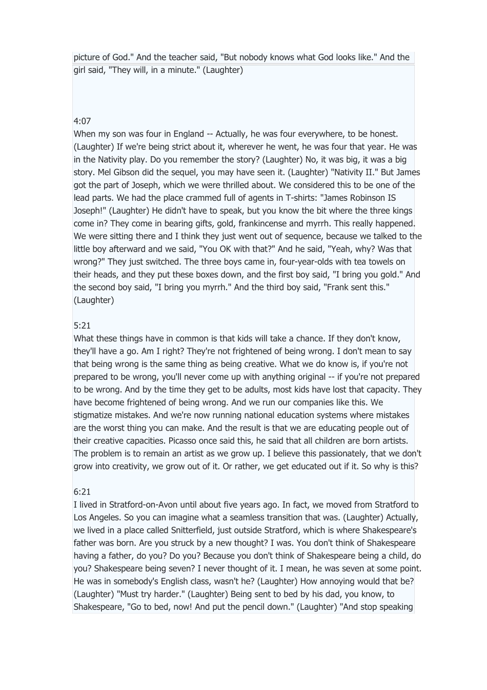 TED演讲中英1篇,扼杀创造力_第2页