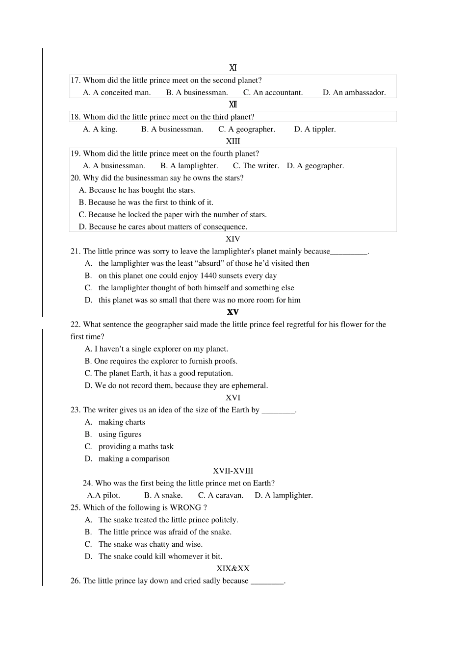 Thelittleprince检测练习小王子_第3页