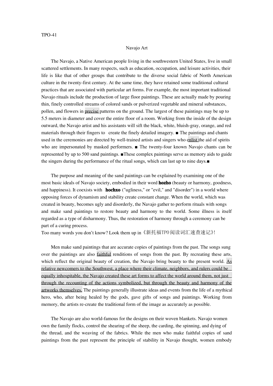 TPO41阅读文本答案翻译_第1页