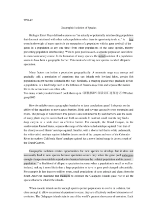 TPO阅读42文本答案翻译