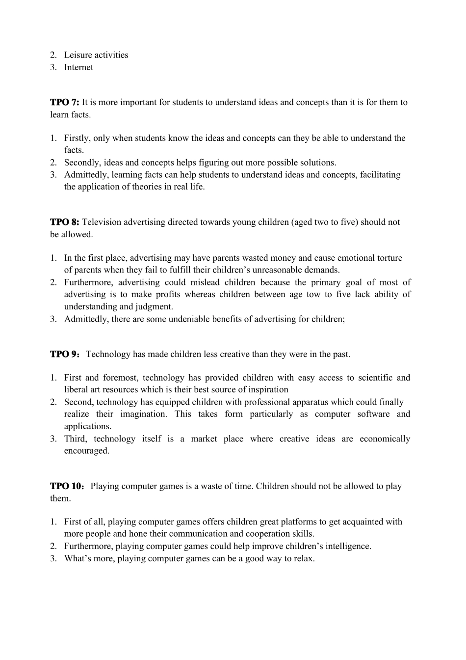 TPO54独立写作题目汇总_第2页