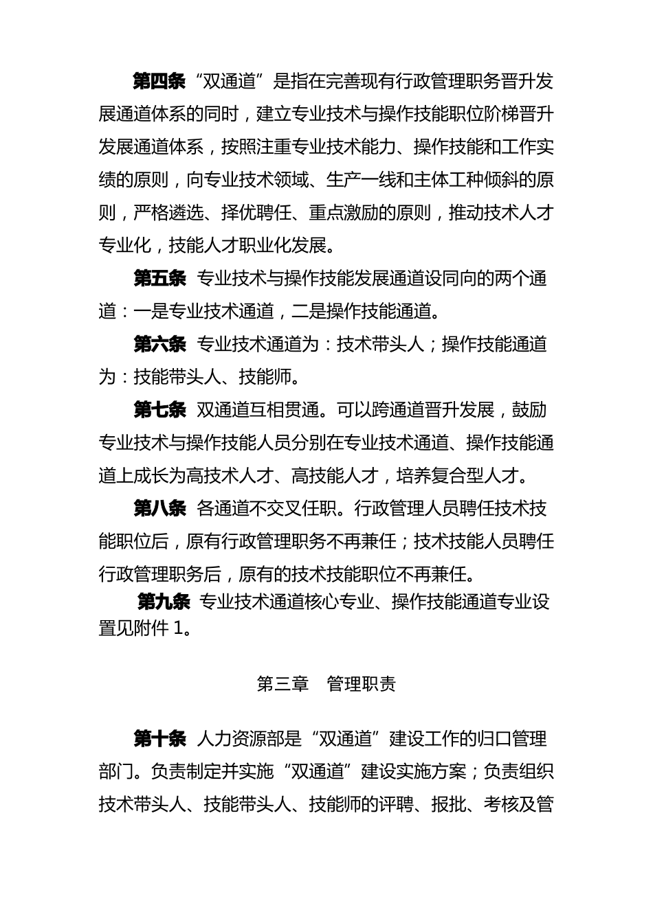 XXXXX热电有限公司员工职业发展双通道建设实施方案_第2页