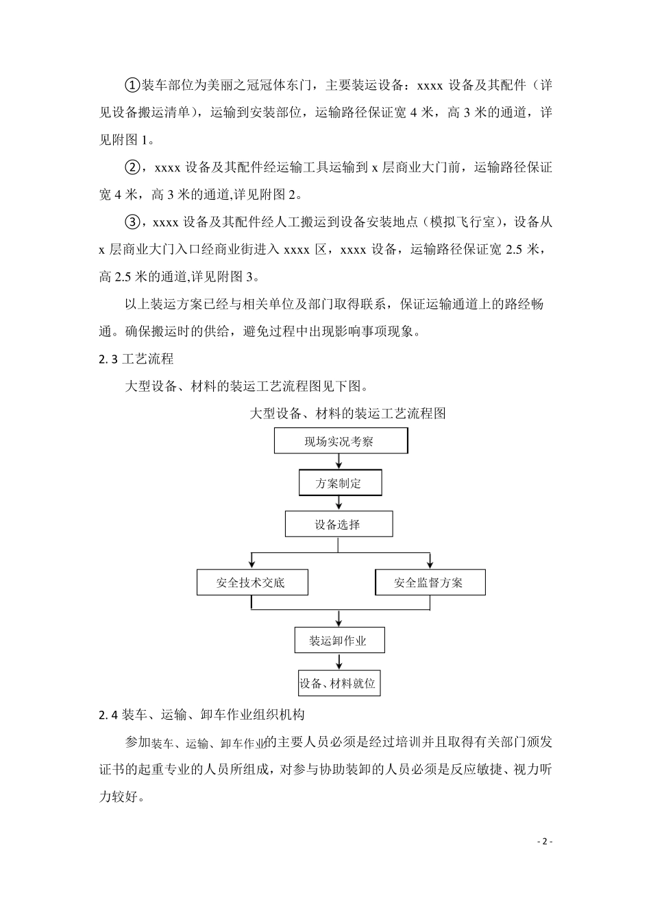 xxxx设备材料装运方案_第3页