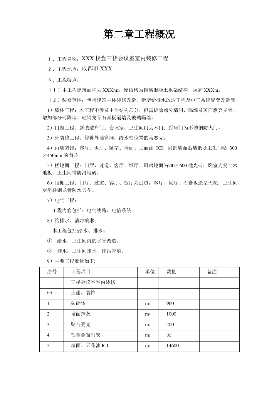 XXX会议室装修工程施工方案_第3页