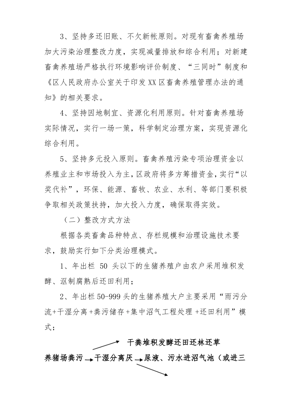 XX区畜禽养殖污染综合治理问题整改行动方案_第3页