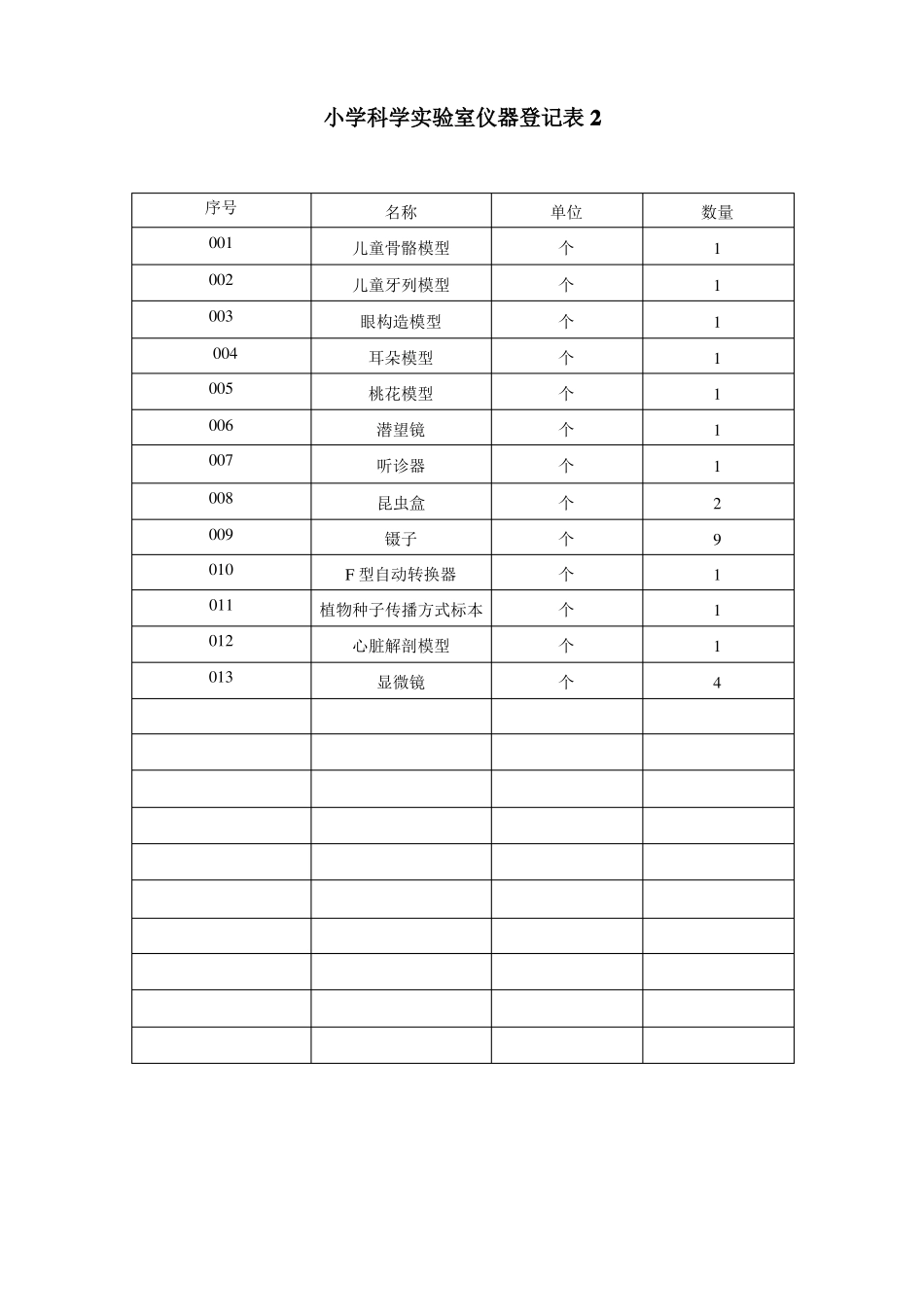xx小学科学试验室仪器登记表1_第3页