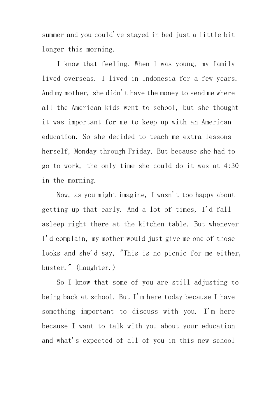 XX年奥巴马开学演讲_第2页