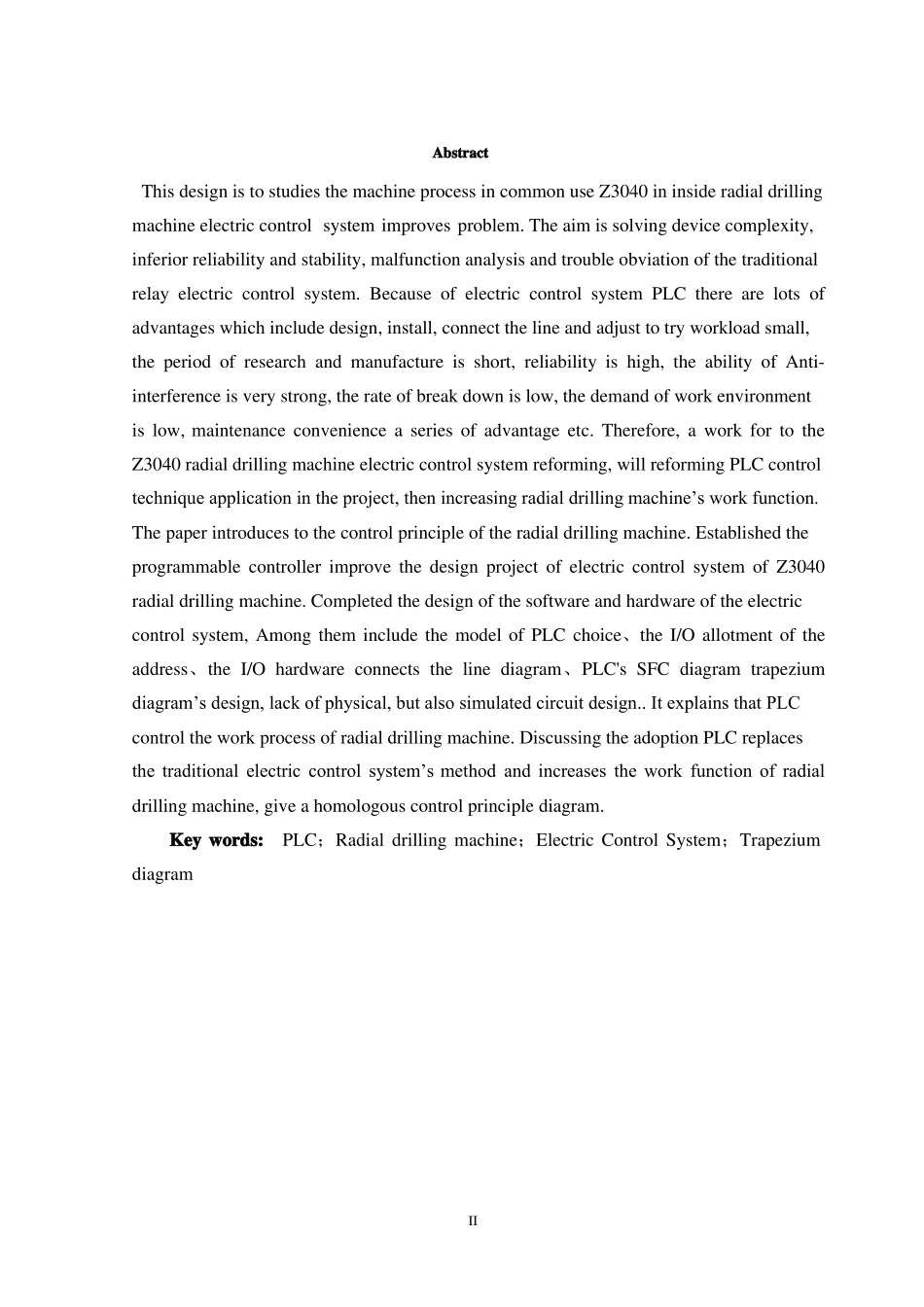 Z35摇臂钻床PLC控制系统设计_第2页