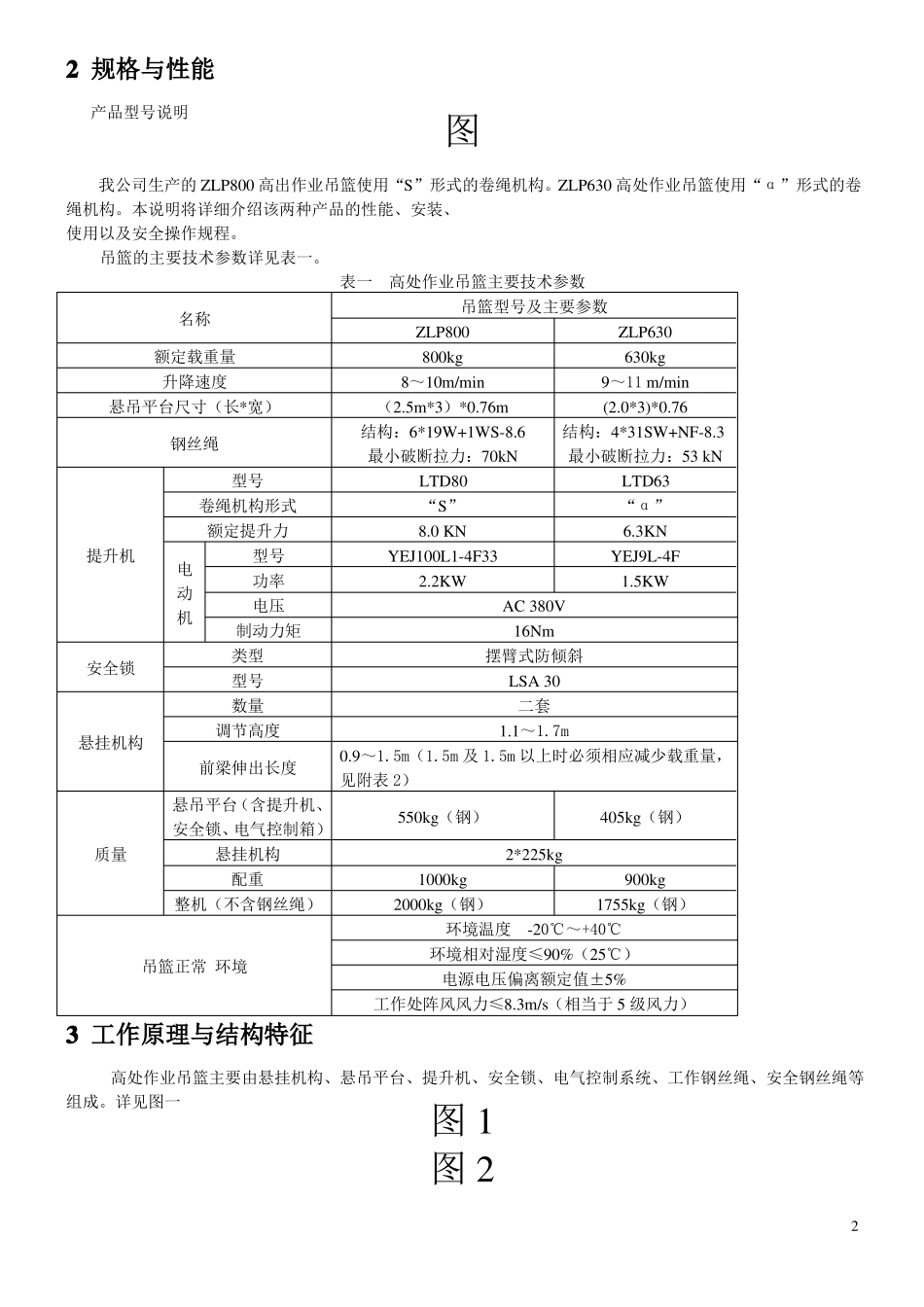 ZLP系列高处作业吊篮使用说明书_第2页