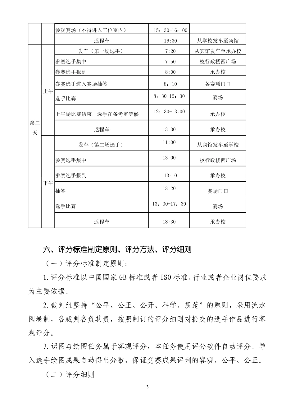 ZZ012018年安徽职业院校技能大赛中职组零部件测绘与CAD成图技术竞赛规程_第3页