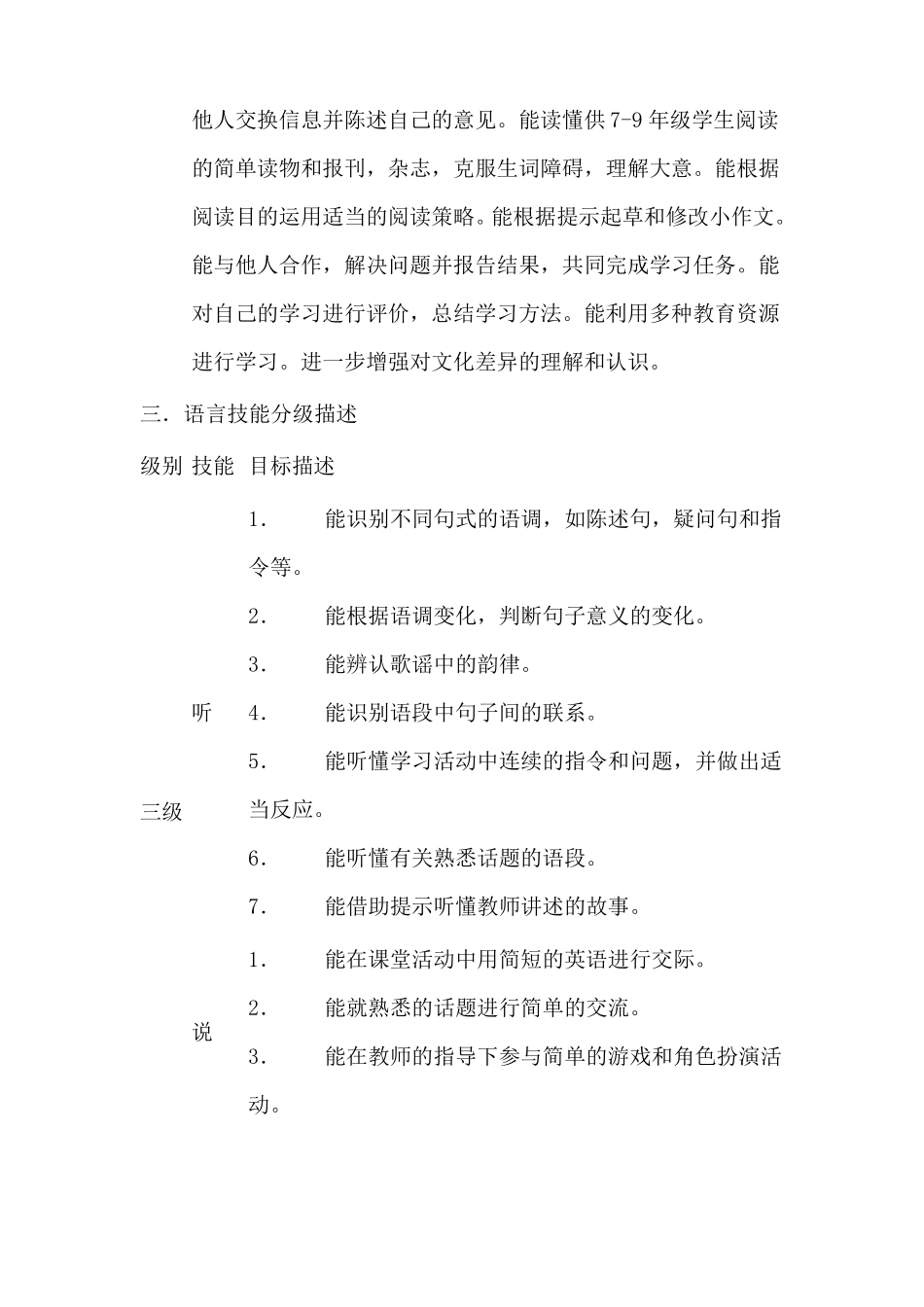 ☆初中英语新课程标准_第2页