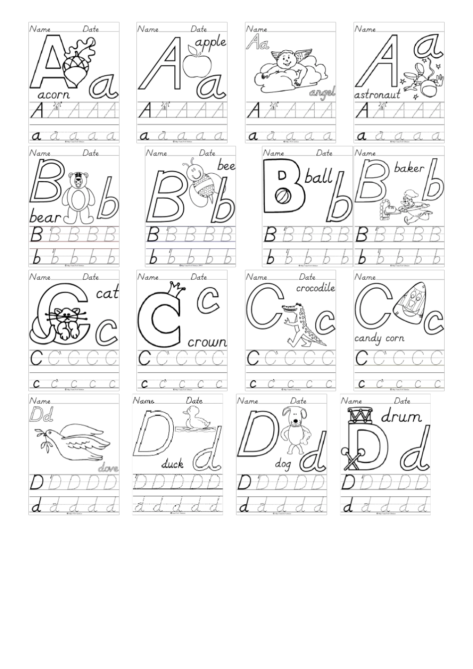 【幼儿用】26个英文字母大小写手写体可描红_第1页